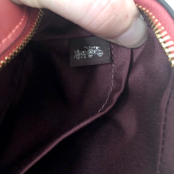 *SOLD* NWT COACH Mini Jamie Camera Bag In Signature Canvas, Gold/Brown 1941 Red - Picture 13 of 16